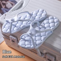 1Pair Solid Color Portable Folding Slippers for Men Women Lightweight Nonslip Flip-flops for Indoor Outdoor Beach Travel Trip