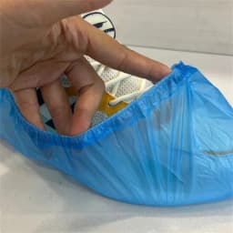 100-600PCS Disposable Shoe Cover PE Waterproof Shoe Cover Non-slip Foot Cover Indoor For Construction Workplace Carpet