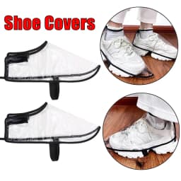 Transparent Shoe Covers For Hair Salon Dustproof Waterproof Non-Slip Easy Wear And Remove Shoe Protectors For Hair Stylists