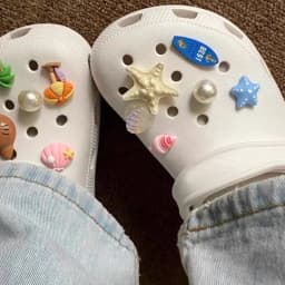 Summer Brown Hello Kitty Hawaiian Theme Starfish Shoe Charms Beach Clog Accessories Sandals Clip DIY Decor for Women Party Gift