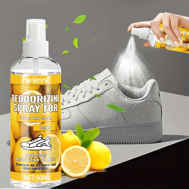 Farienne Lemon Shoe Deodorizer Spray 50ML Odor Neutralizer For Sneakers Boots Socks Foot Freshener