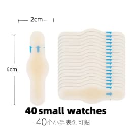20pcs Blister Plasters Invisible Hydrocolloid Gel Blister Bandages Blister Cushion Pad for Heel Foot Toe and Guard Skin