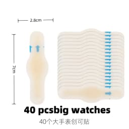 20pcs Blister Plasters Invisible Hydrocolloid Gel Blister Bandages Blister Cushion Pad for Heel Foot Toe and Guard Skin