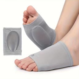 A Pair of Vegetative Arch Support Sleeves with Gel Pads - Compression Foot Stands for Men and Women, Relieving Pain in Flat Feet