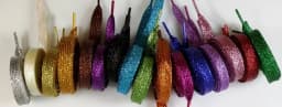 Shiny Glitter Gold and Silver Colorful Bright Shoelaces 16 Colors 110 cm Sneaker Sport Shoes Laces Bootlaces Shoe laces Strings