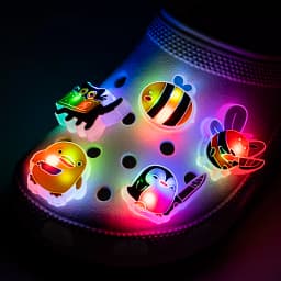 5PCS LED Shoe Charms Cats Dogs Unicorns Lighted Shoe Decorations Gamepad Cameras Diamond LED Pins for Women Girls Clog Buckles