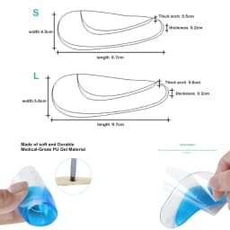 Insole Orthotic Professional Arch Support Insole Flat Foot Flatfoot Corrector Shoe Cushion Insert Silicone Gel orthopedic pad