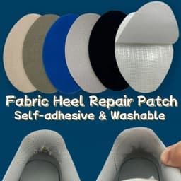 4PCS Self-Adhesive Suede Shoe Repair Patches Cuttable Washable Anti-Wear Fabric Stickers for Shoe Holes