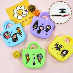 Mesuca 11Pcs Gothic Coraline PVC Shoe Charms Waterproof Detachable Garden Shoe Decor Horror Cartoon DIY Shoe Accessories Gifts