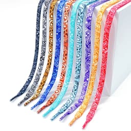 NEW 1Pair Gilding Flat Shoelaces Sneakers laces for shoes Hand-painted Sports Casual Basketball Tennis Shoelace length 120/140CM