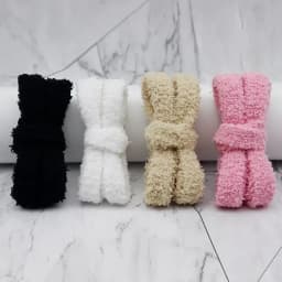 Fall Winter Fluffy Shoelaces Trendy Coolstring 15mm Wide Flat Plush Towel Halloween Christmas Chunky Fuzzy for Casual Sneakers