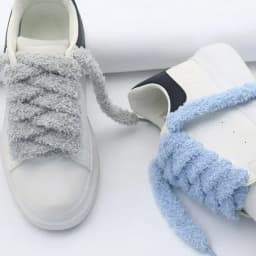 Fall Winter Fluffy Shoelaces Trendy Coolstring 15mm Wide Flat Plush Towel Halloween Christmas Chunky Fuzzy for Casual Sneakers