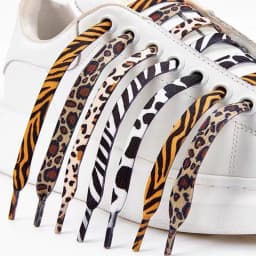 1Pair Animal Pattern Shoelaces Flat Sneakers Shoe Laces Tiger/Snake/Leopard Print Shoelace for 120/140/160CM Shoestrings