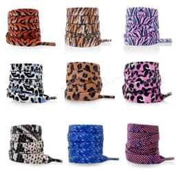 1Pair Animal Pattern Shoelaces Flat Sneakers Shoe Laces Tiger/Snake/Leopard Print Shoelace for 120/140/160CM Shoestrings