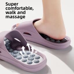 New Hot Non-slip EVA Thick Sole Slippers Summer Style Foot Acupressure Bathroom Slippers Comfort Home Slippers Women Beach Wear