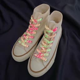 New Luminous Shoelaces for Sneakers Flat Splash-ink Shoe Laces Fluorescent Glowing Running Boot Shoelace Cool Shoestrings 1Pair