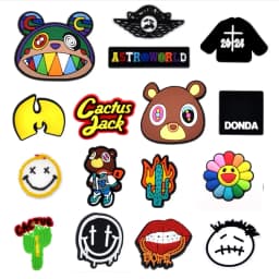 MAX Monster Carton Shoe Charms Accessories PVC Shoe Decoration Bear For Clog Wristband Clog Accessories Kids Party X-mas G