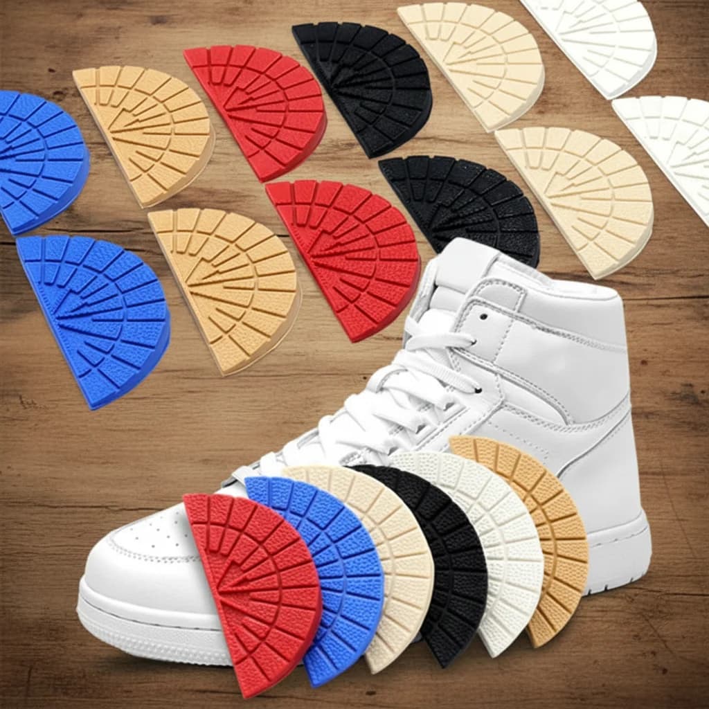 1pair Shoes Patch Outsole Sole Protectors Wear-resistant Anti-Slip Anti-Slip Heel Pads Rubber Shoes Repair Shoe Stickers Shoe