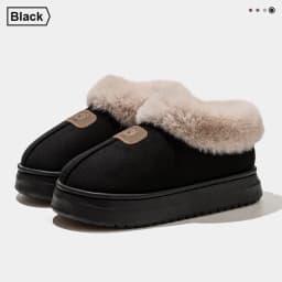 Fleece Lined Winter Slippers For Men Women With Ankle Cover Thick Sole Lightweight Eva Indoor Outdoor Warm Home Shoes Multiple C