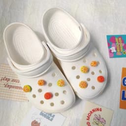Simulated Orange Flap Series Funny Clogs Buckle Interesting Shoe Accessories Ins Popular Footwear Decoration DIY Designer Charms