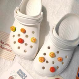Simulated Orange Flap Series Funny Clogs Buckle Interesting Shoe Accessories Ins Popular Footwear Decoration DIY Designer Charms