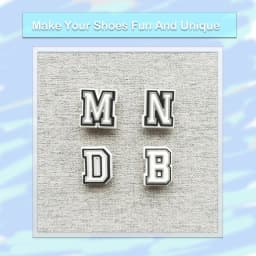 40/80Pcs Alphabet Series Shoe Charms For DIY Premium Quality Charms Shoe Decoration Accessories Bubble Slides Sandals Shoe Pins