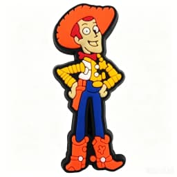 Mesuca Cartoon Toys Space Cowboy Alien PVC Shoe Charms for Clogs Cute Character Buttons Removable DIY Decoration Accessories