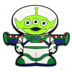 Mesuca Cartoon Toys Space Cowboy Alien PVC Shoe Charms for Clogs Cute Character Buttons Removable DIY Decoration Accessories