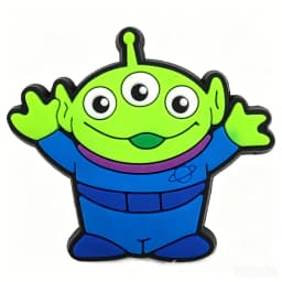 Mesuca Cartoon Toys Space Cowboy Alien PVC Shoe Charms for Clogs Cute Character Buttons Removable DIY Decoration Accessories