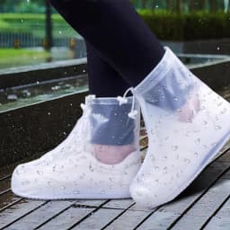 1Pair Silicone Shoes Protectors Rain Boots for Indoor Outdoor Waterproof Shoe Cover Men Women Rainy Reusable Outdoor Shoe Cover