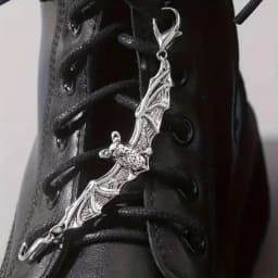 2pcs/set Gothic Alloy Bat Shoe Lace Buckle Charms, DIY Shoe Accessories, Shoe and Boot Decoration