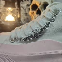 2pcs/set Gothic Alloy Bat Shoe Lace Buckle Charms, DIY Shoe Accessories, Shoe and Boot Decoration