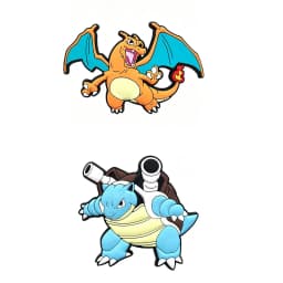 2/13Pcs Large Pokémon Squirtle Pikachu Shoe Charms For Slides Sandals,PVC Shoe Decorations Accessories For Birthday Gift