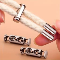 10Pcs/2set Spring Buckle No Lace Rope Lock - No Installation, for Shoelaces, Hoodies, Jackets, Pants and Cable Finishing