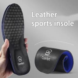 Leather Breathable Insoles Arch Support Orthopedic Insole Shock Absorbing Sole Men Sneakers Leather Shoes Insoles 2pcs/4pcs
