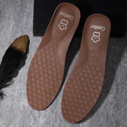 Leather Breathable Insoles Arch Support Orthopedic Insole Shock Absorbing Sole Men Sneakers Leather Shoes Insoles 2pcs/4pcs