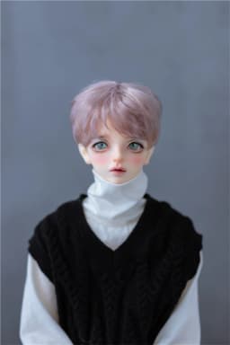 BJD/SD Doll Wig Toys 1/3 1/4 1/6 1/8 Handsome White Black Red Boys Short Soft Milk Silk Hair Multi-colored Gift Doll Accessories