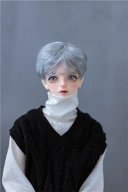 BJD/SD Doll Wig Toys 1/3 1/4 1/6 1/8 Handsome White Black Red Boys Short Soft Milk Silk Hair Multi-colored Gift Doll Accessories