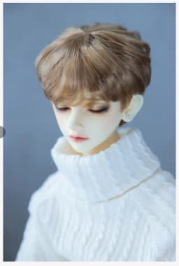 BJD/SD Doll Wig Toys 1/3 1/4 1/6 1/8 Handsome White Black Red Boys Short Soft Milk Silk Hair Multi-colored Gift Doll Accessories