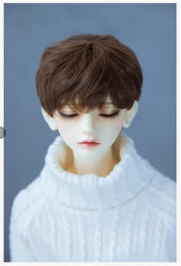 BJD/SD Doll Wig Toys 1/3 1/4 1/6 1/8 Handsome White Black Red Boys Short Soft Milk Silk Hair Multi-colored Gift Doll Accessories