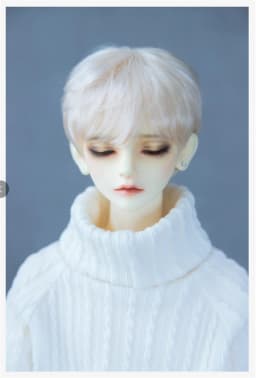 BJD/SD Doll Wig Toys 1/3 1/4 1/6 1/8 Handsome White Black Red Boys Short Soft Milk Silk Hair Multi-colored Gift Doll Accessories