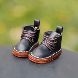 30cm BJD shoes doll clothes fashion lace-up boots cowhide high-top leather shoes for yosd, SD, DD, 1/6 BJD doll shoes toy shoes