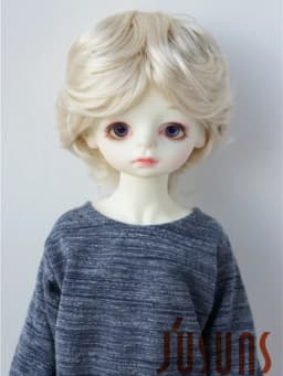 Reborn Doll Wigs JD075 9-10inch 10-11inch 23-25CM 25-28cm 39CM Boyish Cupid Curls Synthetic Mohair Blythes BJD Doll Wigs