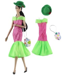 Handmade BABI Doll Clothes Dress Gown for 11.5 inch 30cm Doll Clothes Many Style Gifts for BABI doll accessories #04