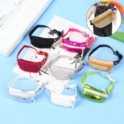 Fashion 1/6 1/8 1/12 Handmade Dolls Bag DIY Doll Toy Backpack Satchel Waist Pack Travel Organizer Bag Belt Bag Accessories Decor