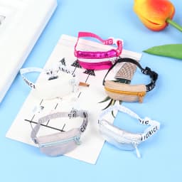 Fashion 1/6 1/8 1/12 Handmade Dolls Bag DIY Doll Toy Backpack Satchel Waist Pack Travel Organizer Bag Belt Bag Accessories Decor