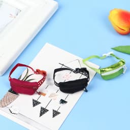 Fashion 1/6 1/8 1/12 Handmade Dolls Bag DIY Doll Toy Backpack Satchel Waist Pack Travel Organizer Bag Belt Bag Accessories Decor
