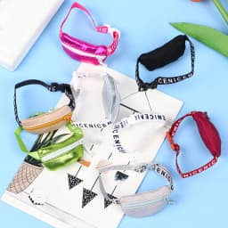 Fashion 1/6 1/8 1/12 Handmade Dolls Bag DIY Doll Toy Backpack Satchel Waist Pack Travel Organizer Bag Belt Bag Accessories Decor
