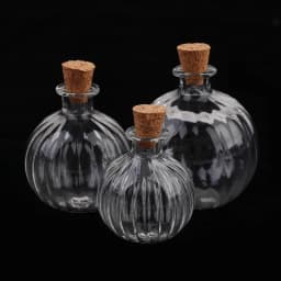 1/2/3/10PCS 1:12 Dollhouse Miniature Mini Glass Bottle Cork Cover Tiny Jar Vials Model Doll House Decoration Accessories