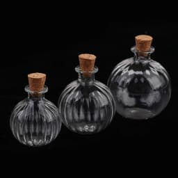 1/2/3/10PCS 1:12 Dollhouse Miniature Mini Glass Bottle Cork Cover Tiny Jar Vials Model Doll House Decoration Accessories